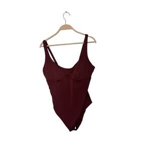 YITTY Burgundy One-Piece Swimsuit